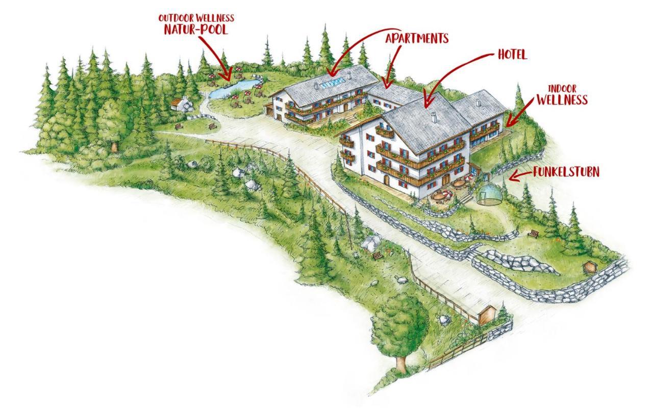 Bayern Resort Hotel - Adults Only - Mit Zugspitzblick - Eibsee-Naehe - Wellnessbereich - Naturpool Im Sommer Grainau Buitenkant foto